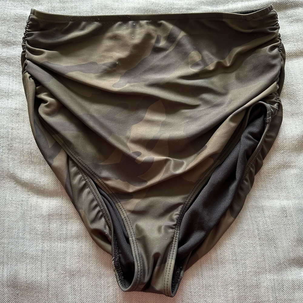 Albion High-Waisted Camo Bikini Bottom